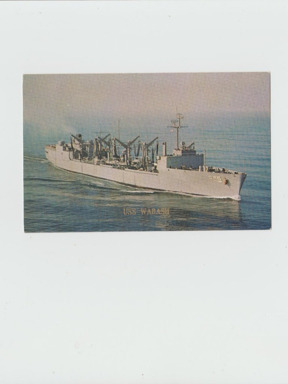 U.S.S. Wabash (AOR - 5) Postcard